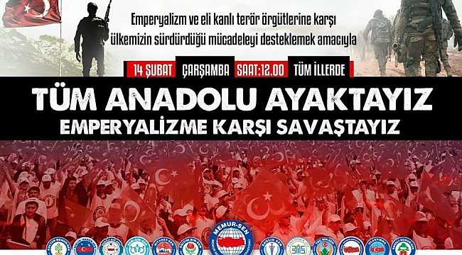 Memur-Sen "Ordumuzun Yanındayız" Mitingi Düzenleyecek