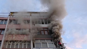 Karabük'te İş Yeri Yangını
