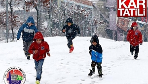 Karabük'te Eğitime Kar Tatili