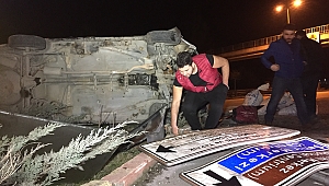 Otomobil takla attı: 2 yaralı