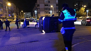 HASTANE KAVŞAĞINDA KAZA