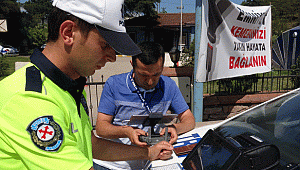 Emniyet kemerini takmayan sürücüler drone ile tespit edildi