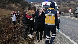 Otomobil şarampole yuvarlandı: 7 yaralı