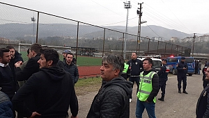 Amatör maçta kan aktı
