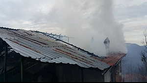 Yenice'de korkutan yangın