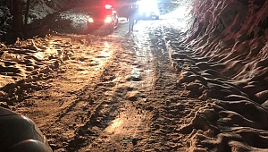 Keltepe'de Mahsur Kalanlara Ekipler Ulaştı