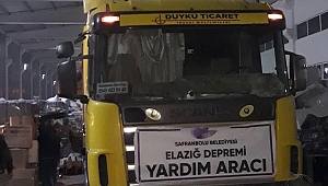 Safranbolu'nun Yardımları Elazığ'a Ulaştı