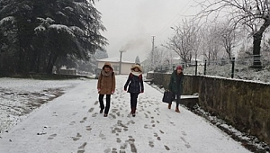 Karabük'te 1 ilçede eğitime kar engeli