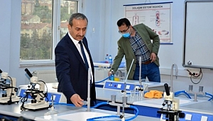 Akbaş, Fen Lisesinde incelemelerde bulundu