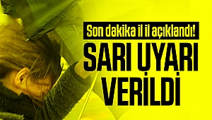 Meteoroloji'den Karabük için 'sarı' uyarı
