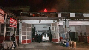 Sanayide korkutan yangın!