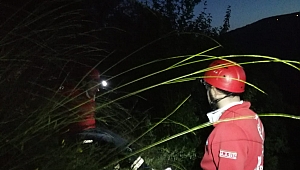 Yenice'de uçuruma yuvarlanan otomobilin sürücüsü ağır yaralandı