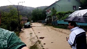 Yenice'de sağanak etkili oldu