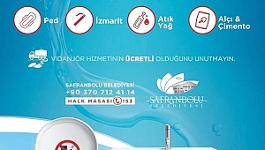 Safranbolu Belediyesi'nden kanalizasyon uyarısı