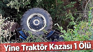 Safranbolu'da devrilen traktörün sürücüsü öldü