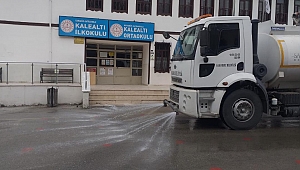 Safranbolu'da okullar dezenfekte ediliyor