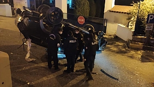 Jandarma Komutanlığı Önünde Kaza:1 Yaralı