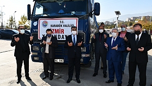 Karabük'ten İzmir'e yardım TIR'ı