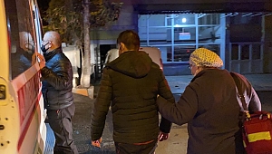 Yangında iki kişi hastaneye kaldırıldı