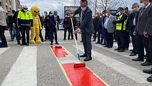 Yaya geçitlerinde 'kırmızı çizgi' dönemi