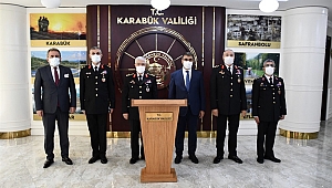 Jandarma Genel Komutanı Orgeneral Arif Çetin, Vali Fuat Gürel'i Ziyaret Etti