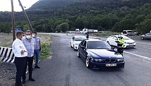 Vali Gürel, Yol Kontrol Noktalarını ziyaret etti