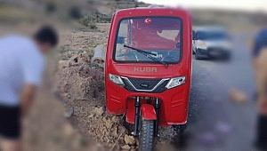 Hafriyat yığınına çarpan sürücü ağır yaralandı