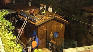Safranbolu'da tarihi çarşıda yangın