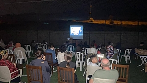 Açık hava sineması düzenlendi!