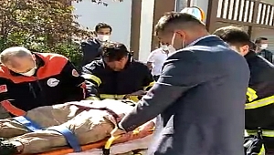 Ayağı Sıkışan Vatandaşı İtfaiye Kurtardı