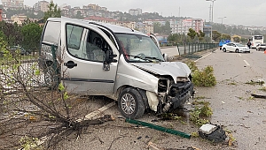 Kontrolden çıkıp karşı şeride geçti