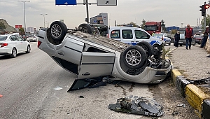 Karabük'te kaza sonrası yaşanan gergin anlar