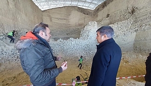 Büyük Göztepe Tümülüs'ünde Çalışmalar Devam Ediyor