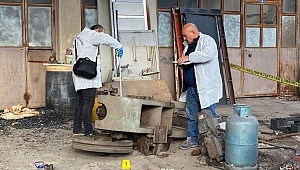Demir kesme makinesinin altında kalan şahıs hayatını kaybetti