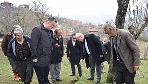 AK Parti, heyelan bölgesinde incelemelerde bulundu