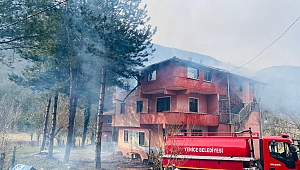 Yenice’de çatı yangını