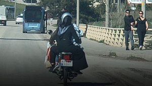 Kucakta bebekle tehlikeli yolculuk