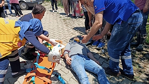 Frenleri boşalan kamyonet devrildi: 6 yaralı