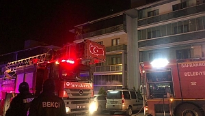 Safranbolu'da yangın: Mahsur kalan 5 kişi kurtarıldı