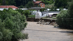 Karabük'te selin verdiği zarar havadan görüntülendi