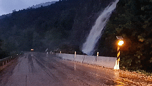 Yenice'de heyelan nedeniyle kapanan yol açıldı