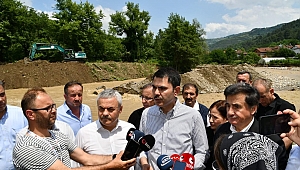 Bakan Kurum, selin vurduğu Yenice’de