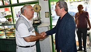 Başkan Vergili, esnafı ziyaret edip taleplerini dinledi