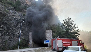Karabük'te dehşet anları: Alev alan mikserin patlama anları kamerada