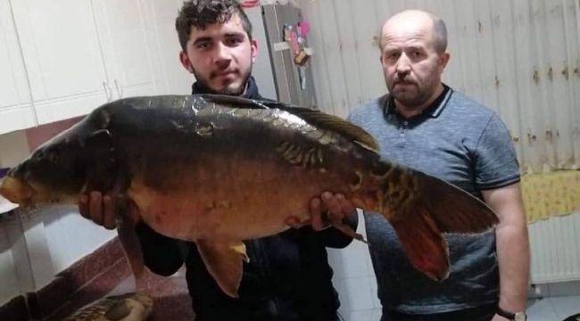 Oltayla 18 Kiloluk Balık Yakaladı