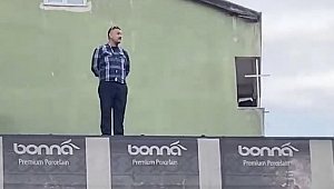 Bir haftada iki kez çatıya çıktı