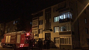 Apartmanda yangın paniği! Ev sahibi hastaneye kaldırıldı