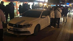 Alkollü sürücü yayaya çarptı