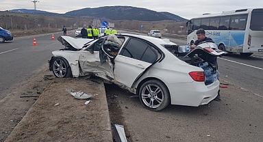 Eskipazar'da feci kaza 1 ölü, 2 yaralı