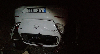 Kontrolden çıkan otomobil takla attı: 4 yaralı